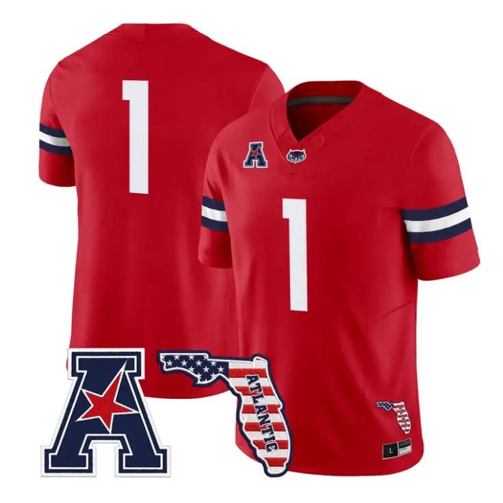 Team Jersey #1 Florida Atlantic Owls 2026 Florida Patch Vapor All Stitched 2 Team Jersey #1 Florida Atlantic Owls 2026 Florida Patch Vapor All Stitched by My Store NCAA Football Jerseys