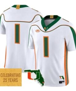 Team Jersey #1 Miami Hurricanes 2001 Throwback 2026 Limited All Stitched 6 Team Jersey #1 Miami Hurricanes 2001 Throwback 2026 Limited All Stitched by My Store NCAA Football Jerseys