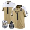 Team Jersey #1 Navy Midshipmen 100th Anniversary Patch Vapor Stitched 12 Team Jersey #1 Navy Midshipmen 100th Anniversary Patch Vapor Stitched by My Store NCAA Football Jerseys