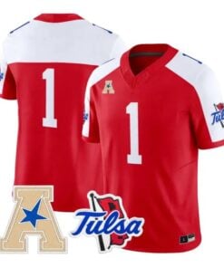 Team Jersey #1 Tulsa Golden Hurricane 2026 Vapor Limited Stitched by My Store NCAA Football Jerseys