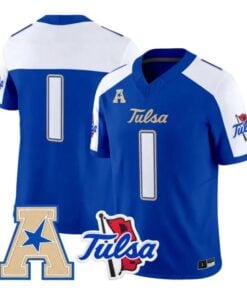 Team Jersey #1 Tulsa Golden Hurricane 2026 Vapor Limited Stitched by My Store NCAA Football Jerseys