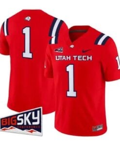 Team Jersey #1 Utah Tech Trailblazers 2026 Limited Stitched by My Store NCAA Football Jerseys