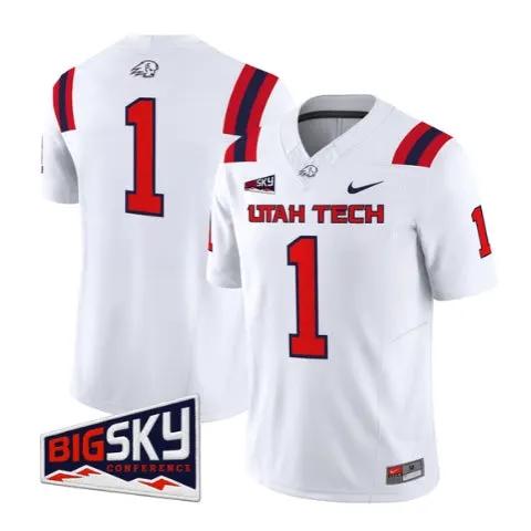 Team Jersey #1 Utah Tech Trailblazers 2026 Limited Stitched by My Store NCAA Football Jerseys