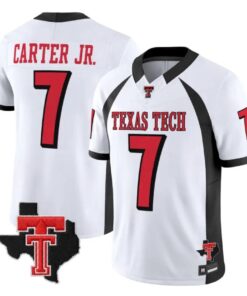 Terrance Carter Jr Jersey #7 Texas Tech Red Raiders 2026 Vapor Stitched by My Store NCAA Football Jerseys