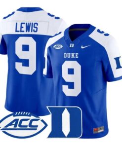 Thad Lewis Jersey #9 Duke Blue Devils 2026 Vapor Limited Stitched by My Store NCAA Football Jerseys