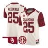 Tommy McDonald Jesey #25 Oklahoma Sooners 2026 Rough Rider Vapor Stitched by My Store NCAA Football Jerseys