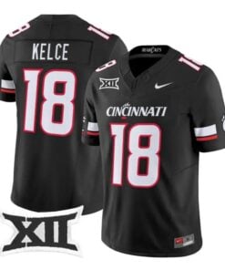 Travis Kelce Jersey #18 Cincinnati Bearcats 2026 Vapor Limited Stitched by My Store NCAA Football Jerseys