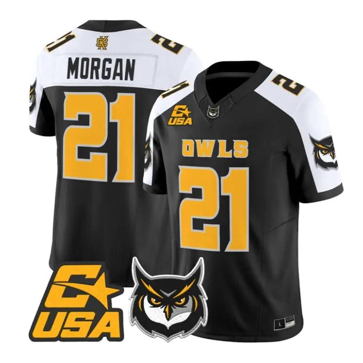 Triston Morgan Jersey #21 Kennesaw State Owls 2026 Limited Stitched by My Store NCAA Football Jerseys