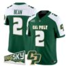Troy Bean Jersey #2 Cal Poly Mustangs 2026 Vapor All Stitched by My Store NCAA Football Jerseys