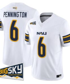 Ty Pennington Jersey #6 Northern Arizona Lumberjacks 2026 Vapor Stitched by My Store NCAA Football Jerseys