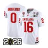 UNDEFEATED Jersey #16 Indiana Hoosiers Vapor Limited All Stitched White by My Store NCAA Football Jerseys
