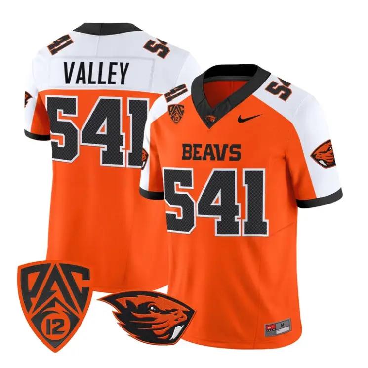 Valley Jersey #541 Oregon State Beavers 2026 Vapor Limited Stitched by My Store NCAA Football Jerseys