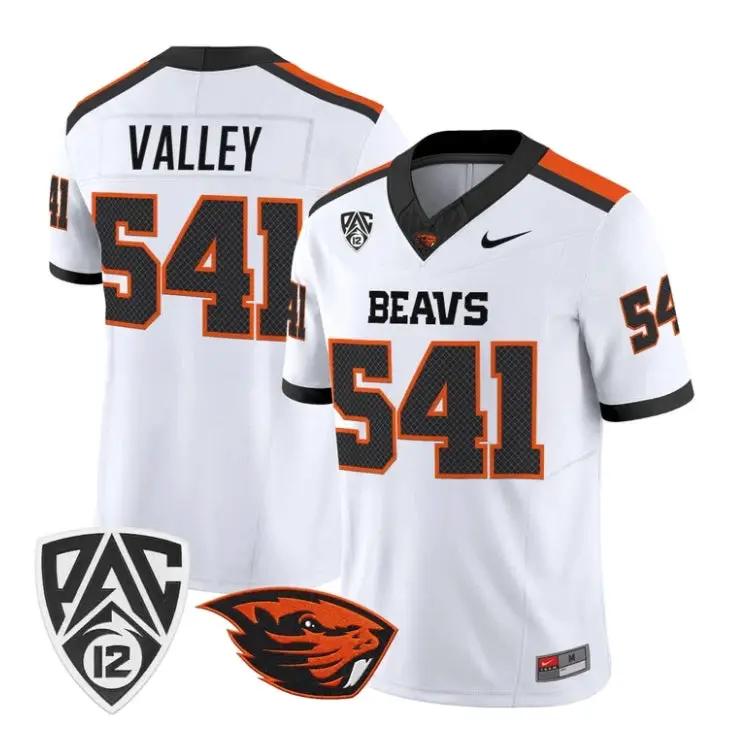 Valley Jersey #541 Oregon State Beavers 2026 Vapor Limited Stitched by My Store NCAA Football Jerseys