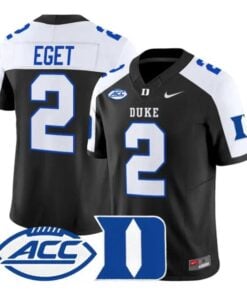 Walker Eget Jersey #2 Duke Blue Devils 2026 Vapor Limited Stitched by My Store NCAA Football Jerseys