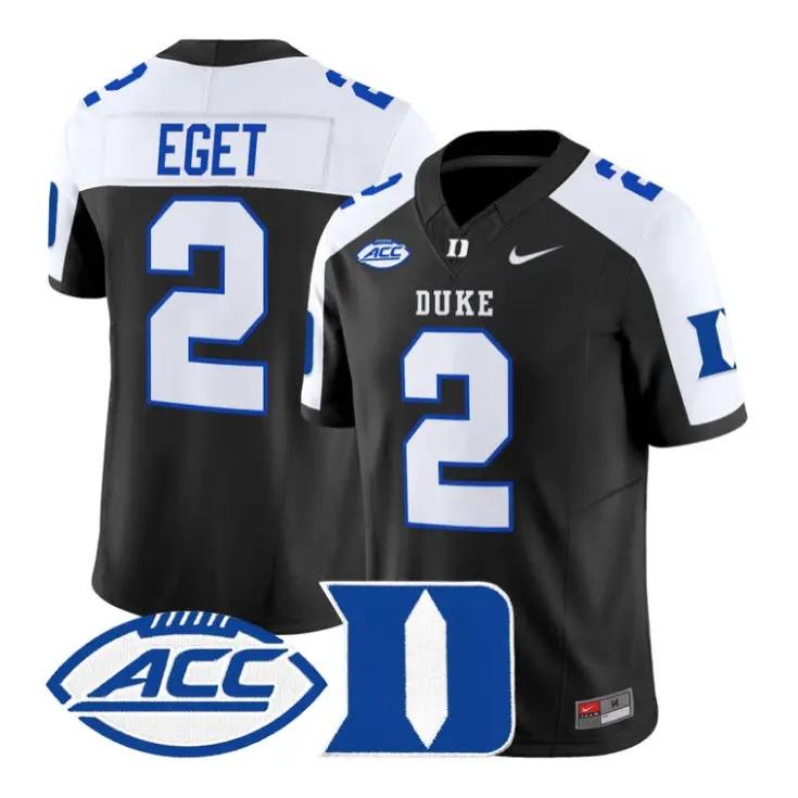 Walker_Eget_Jersey_2_Duke_Blue_Devils_2026_Vapor_Limited_Stitched_Black_Alter - Robert Henrys Walker Eget Jersey #2 Duke Blue Devils 2026 Vapor Limited Stitched by My Store NCAA Football Jerseys