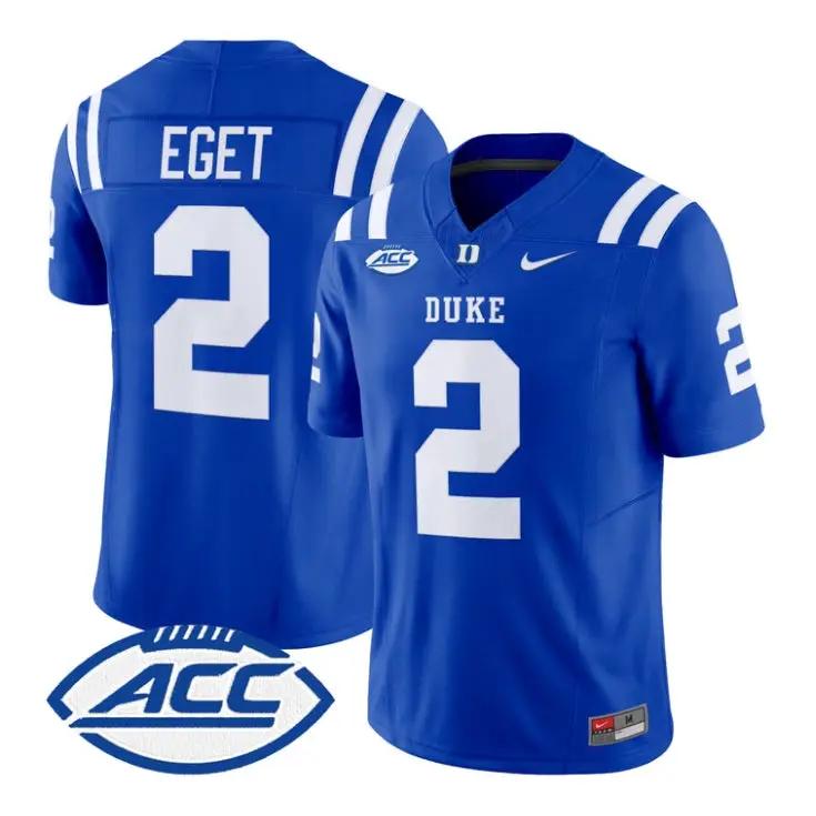 Walker_Eget_Jersey_2_Duke_Blue_Devils_2026_Vapor_Limited_Stitched_Royal - Robert Henrys Walker Eget Jersey #2 Duke Blue Devils 2026 Vapor Limited Stitched by My Store NCAA Football Jerseys