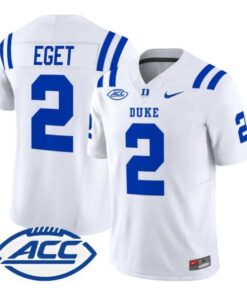 Walker Eget Jersey #2 Duke Blue Devils 2026 Vapor Limited Stitched by My Store NCAA Football Jerseys