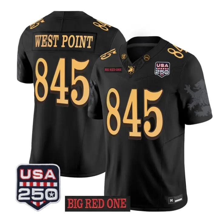 West Point Jersey #845 Army Black Knights 2026 Big Red One USA250 Patch Stitched 1 West Point Jersey #845 Army Black Knights 2026 Big Red One USA250 Patch Stitched by My Store NCAA Football Jerseys