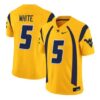 West Virginia Mountaineers Jersey 2026 Throwback Vapor Stitched Gold by My Store NCAA Football Jerseys