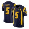 West Virginia Mountaineers Jersey 2026 Throwback Vapor Stitched Navy by My Store NCAA Football Jerseys