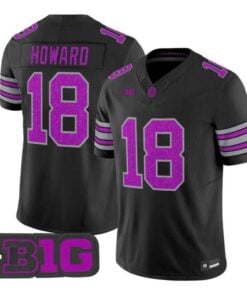 Will Howard Jersey #18 Ohio State Buckeyes Glitter Vapor All Stitched by My Store NCAA Football Jerseys