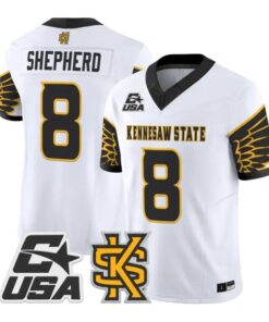 Xavier Shepherd Jersey #8 Kennesaw State Owls 2026 Limited Stitched by My Store NCAA Football Jerseys
