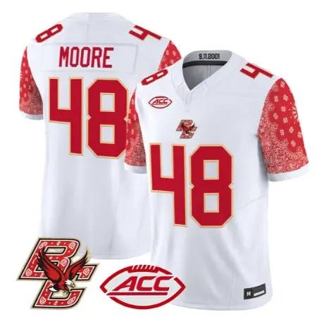Zeke Moore Jersey #48 Boston College Eagles Red Bandanna 2026 Stitched 1 Zeke Moore Jersey #48 Boston College Eagles Red Bandanna 2026 Stitched by My Store NCAA Football Jerseys