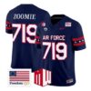Zoomie Jersey #719 Air Force Falcons 2026 Freedom 250 Vapor Stitched by My Store NCAA Football Jerseys