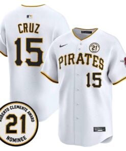 Oneil Cruz Jersey #15 Pittsburgh Pirates Roberto Clemente Tribute Patch Vapor Premier Limited Stitched by My Store Baseball Jerseys