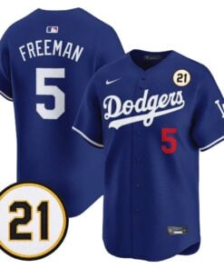 Freddie Freeman Jersey #5 Los Angeles Dodgers Roberto Clemente Tribute Patch Vapor Premier Limited Stitched - Robert Henrys Freddie Freeman Jersey #5 Los Angeles Dodgers Roberto Clemente Tribute Patch Vapor Premier Limited Stitched