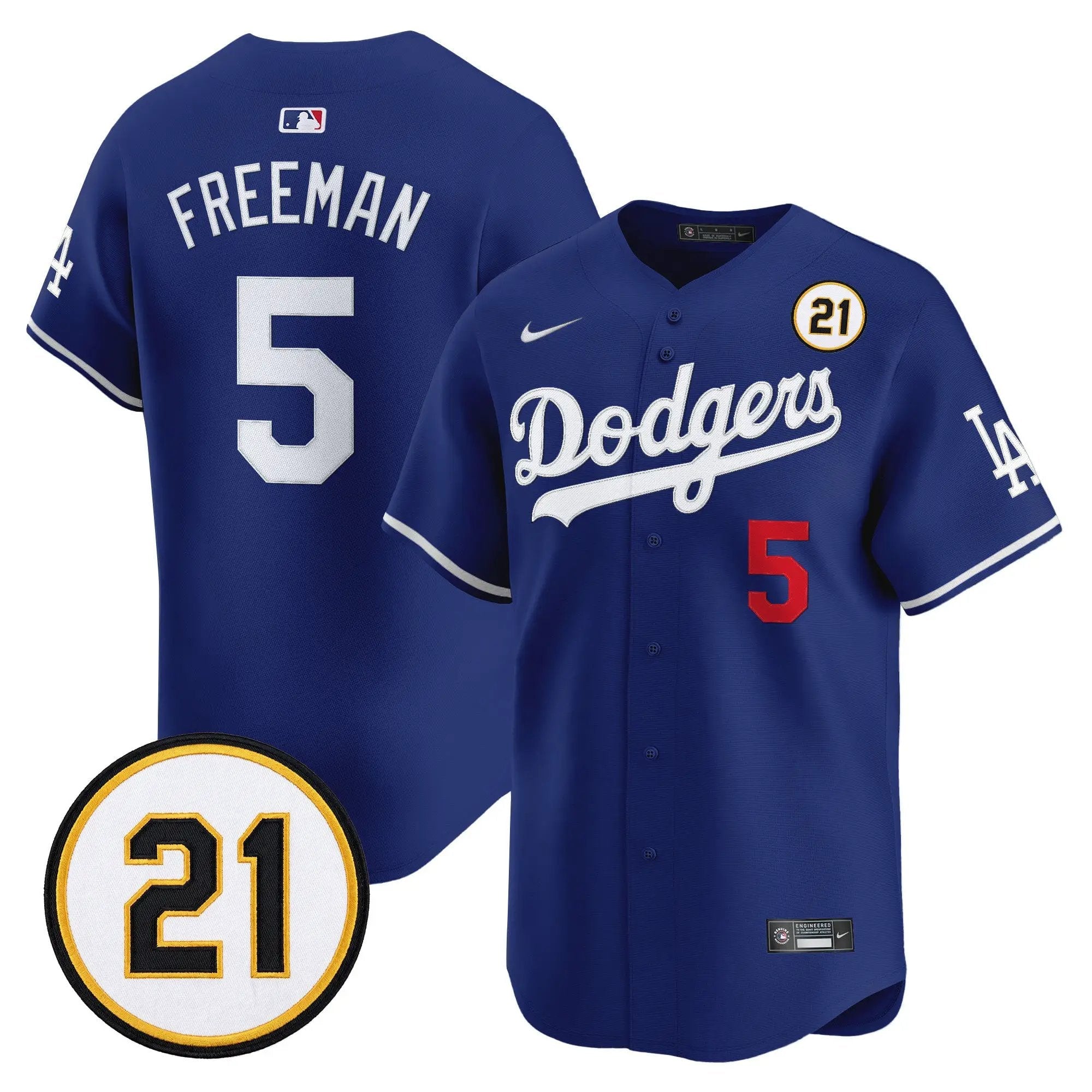 Freddie Freeman Jersey #5 Los Angeles Dodgers Roberto Clemente Tribute Patch Vapor Premier Limited Stitched - Robert Henrys Freddie Freeman Jersey #5 Los Angeles Dodgers Roberto Clemente Tribute Patch Vapor Premier Limited Stitched