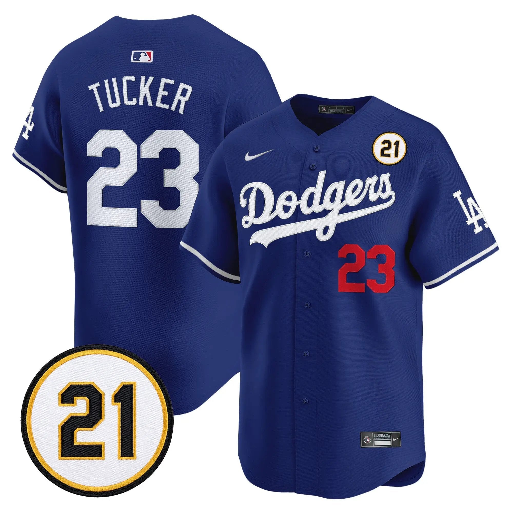 Kyle Tucker Jersey #23 Los Angeles Dodgers Roberto Clemente Tribute Patch Vapor Premier Limited Stitched - Robert Henrys Kyle Tucker Jersey #23 Los Angeles Dodgers Roberto Clemente Tribute Patch Vapor Premier Limited Stitched