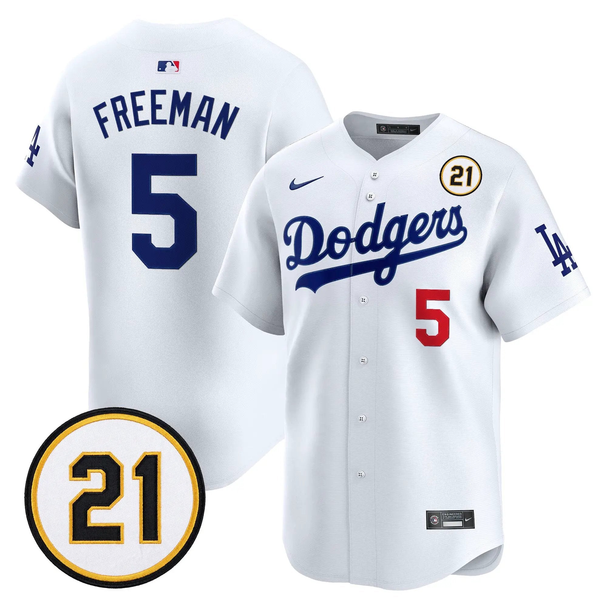 freddie-freeman-jersey-5-los-angeles-dodgers-roberto-clemente-tribute-patch-vapor-premier-limited-stitched-02 - Robert Henrys Freddie Freeman Jersey #5 Los Angeles Dodgers Roberto Clemente Tribute Patch Vapor Premier Limited Stitched