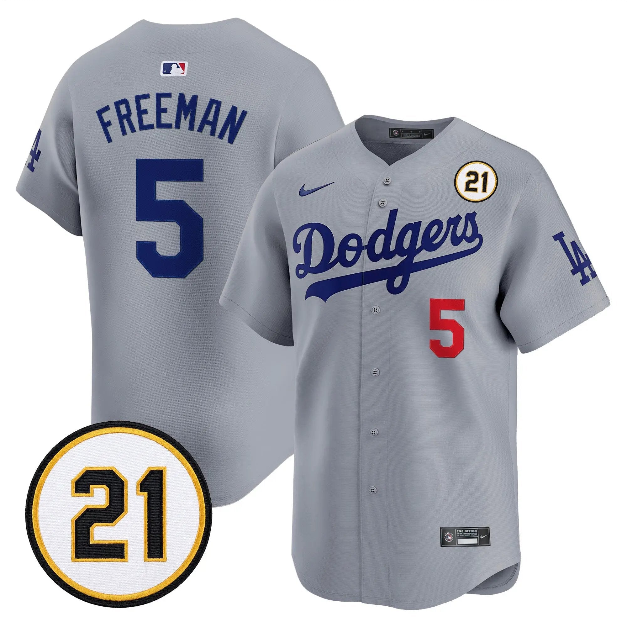 freddie-freeman-jersey-5-los-angeles-dodgers-roberto-clemente-tribute-patch-vapor-premier-limited-stitched-03 - Robert Henrys Freddie Freeman Jersey #5 Los Angeles Dodgers Roberto Clemente Tribute Patch Vapor Premier Limited Stitched