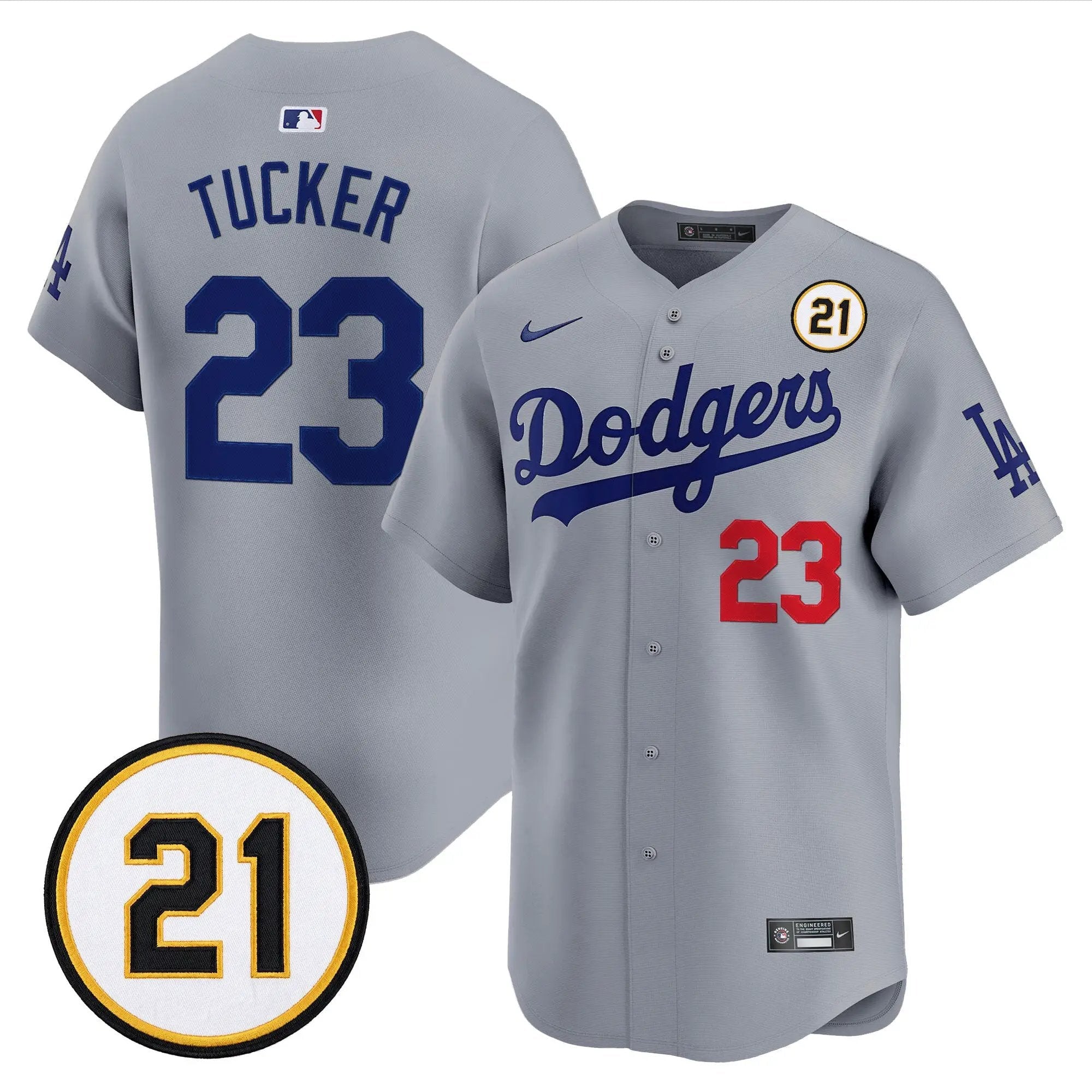 kyle-tucker-jersey-23-los-angeles-dodgers-roberto-clemente-tribute-patch-vapor-premier-limited-stitched-03 - Robert Henrys Kyle Tucker Jersey #23 Los Angeles Dodgers Roberto Clemente Tribute Patch Vapor Premier Limited Stitched