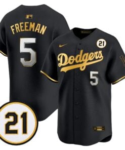 Freddie Freeman Jersey #5 Los Angeles Dodgers Roberto Clemente Tribute Patch Vapor Premier Limited Stitched