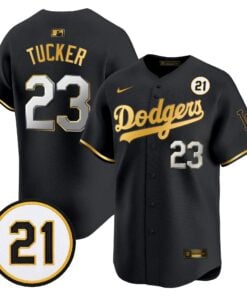 Kyle Tucker Jersey #23 Los Angeles Dodgers Roberto Clemente Tribute Patch Vapor Premier Limited Stitched