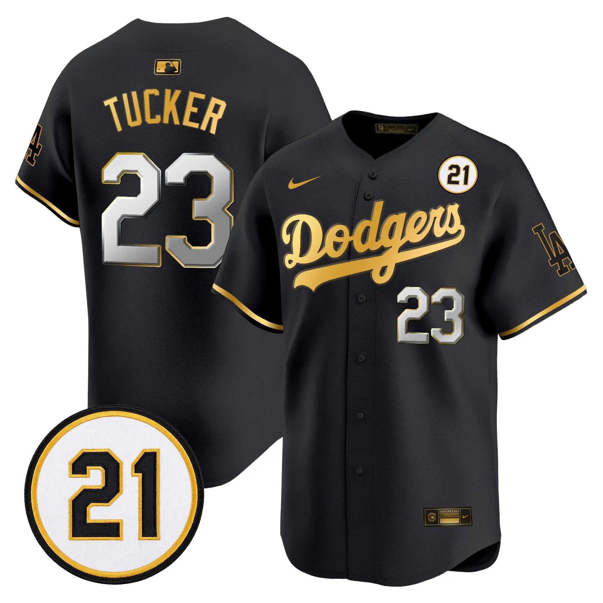 kyle-tucker-jersey-23-los-angeles-dodgers-roberto-clemente-tribute-patch-vapor-premier-limited-stitched-05 - Robert Henrys Kyle Tucker Jersey #23 Los Angeles Dodgers Roberto Clemente Tribute Patch Vapor Premier Limited Stitched
