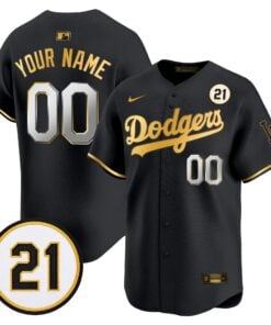 Los Angeles Dodgers Roberto Clemente Tribute Patch Vapor Premier Limited Custom Jersey - All Stitched