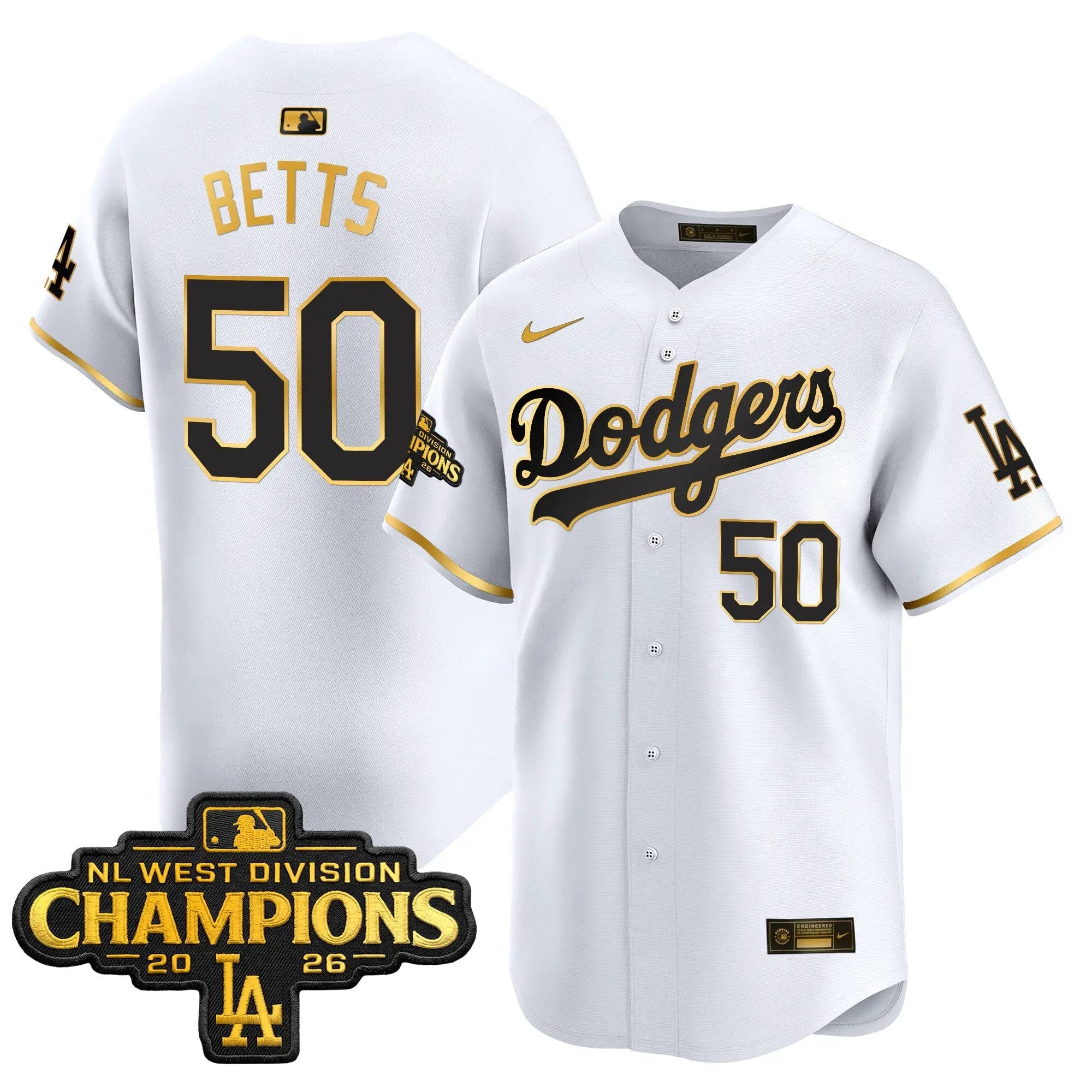 mookie-betts-jersey-50-los-angeles-dodgers-nl-west-division-champions-patch-vapor-premier-limited-stitched-04 - Robert Henrys Mookie Betts Jersey #50 Los Angeles Dodgers NL West Division Champions Patch Vapor Premier Limited Stitched