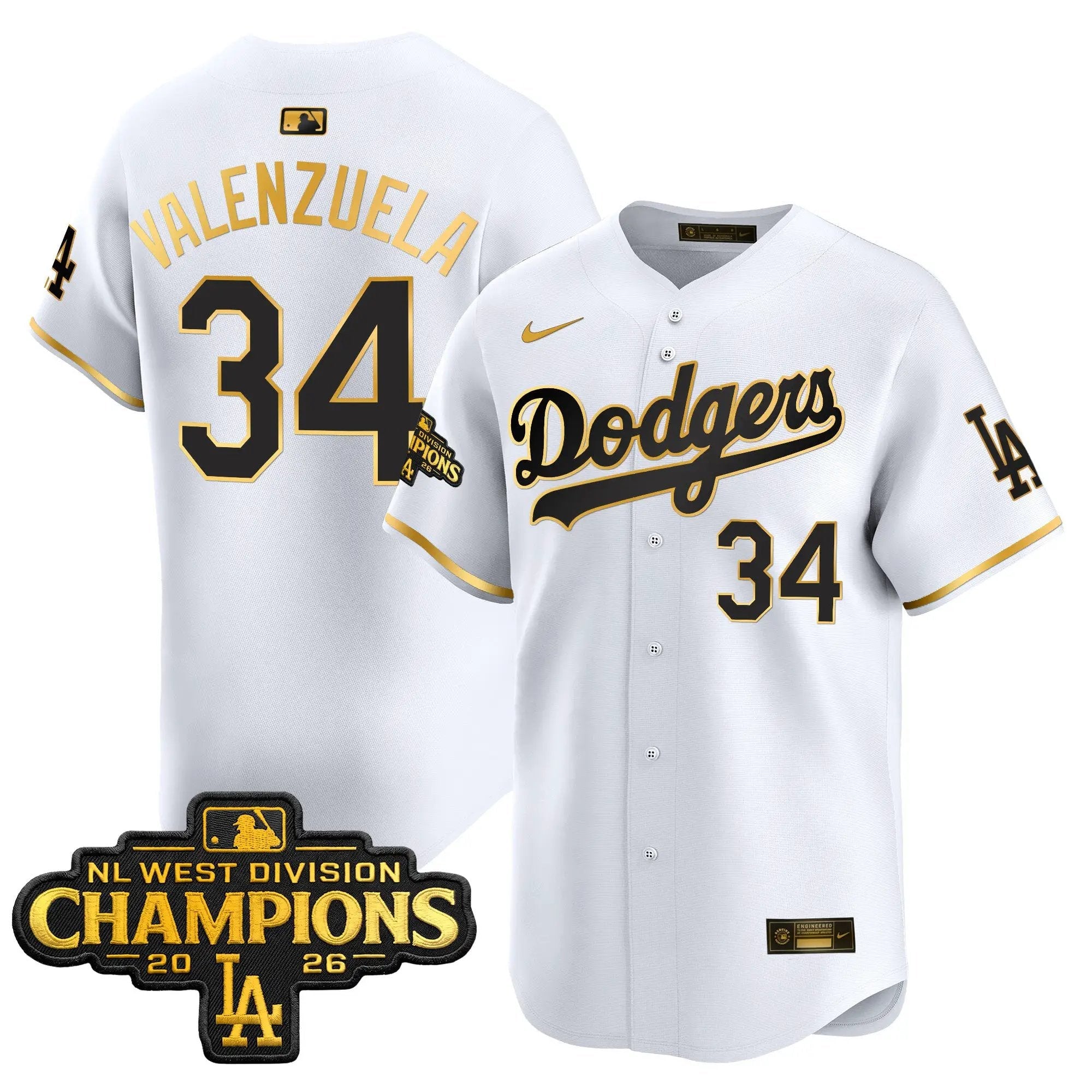 fernando-valenzuela-jersey-34-los-angeles-dodgers-nl-west-division-champions-patch-vapor-premier-limited-stitched-04 - Robert Henrys Fernando Valenzuela Jersey #34 Los Angeles Dodgers NL West Division Champions Patch Vapor Premier Limited Stitched