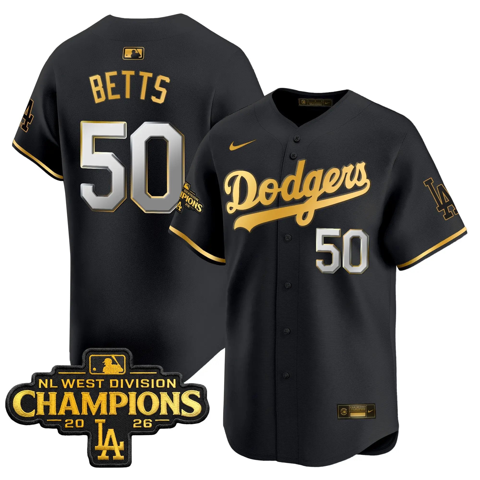 mookie-betts-jersey-50-los-angeles-dodgers-nl-west-division-champions-patch-vapor-premier-limited-stitched-05 - Robert Henrys Mookie Betts Jersey #50 Los Angeles Dodgers NL West Division Champions Patch Vapor Premier Limited Stitched