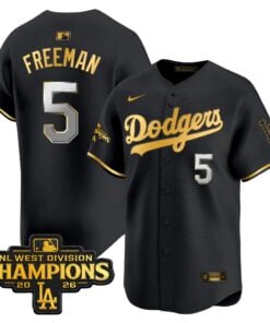 Freddie Freeman Jersey #5 Los Angeles Dodgers NL West Division Champions Patch Vapor Premier Limited Stitched