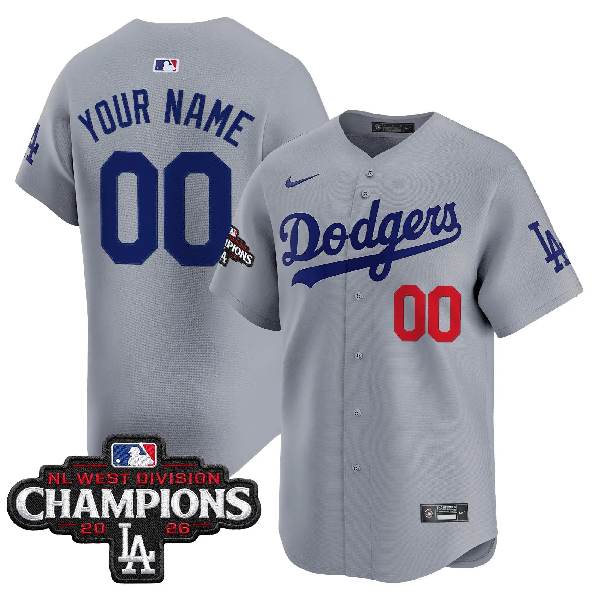 los-angeles-dodgers-nl-west-division-champions-patch-vapor-premier-limited-custom-jersey-all-stitched-03 - Robert Henrys Los Angeles Dodgers NL West Division Champions Patch Vapor Premier Limited Custom Jersey - All Stitched