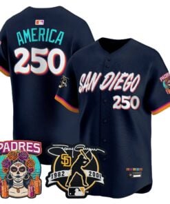 America Jersey #250 San Diego Padres 2026 City Connect Vapor Premier Limited Tony Gwynn Patch Stitched
