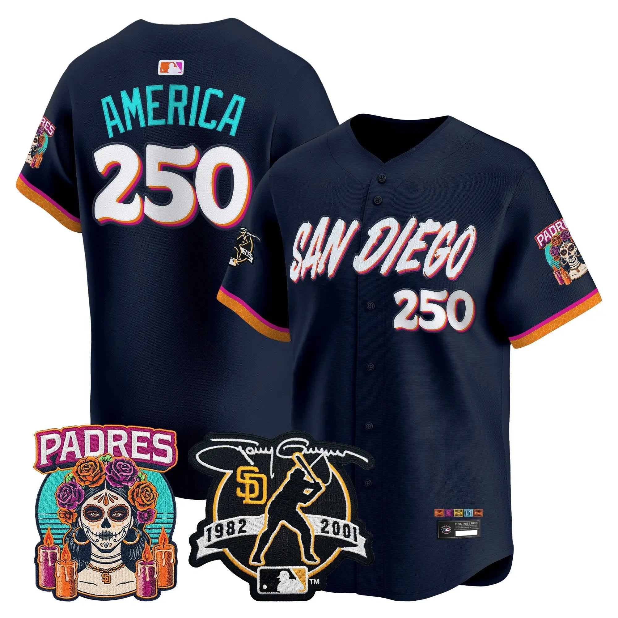 America Jersey #250 San Diego Padres 2026 City Connect Vapor Premier Limited Tony Gwynn Patch Stitched - Robert Henrys America Jersey #250 San Diego Padres 2026 City Connect Vapor Premier Limited Tony Gwynn Patch Stitched