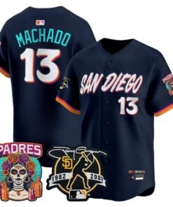 Manny Machado Jersey #13 San Diego Padres 2026 City Connect Vapor Premier Limited Tony Gwynn Patch Stitched - Robert Henrys Manny Machado Jersey #13 San Diego Padres 2026 City Connect Vapor Premier Limited Tony Gwynn Patch Stitched