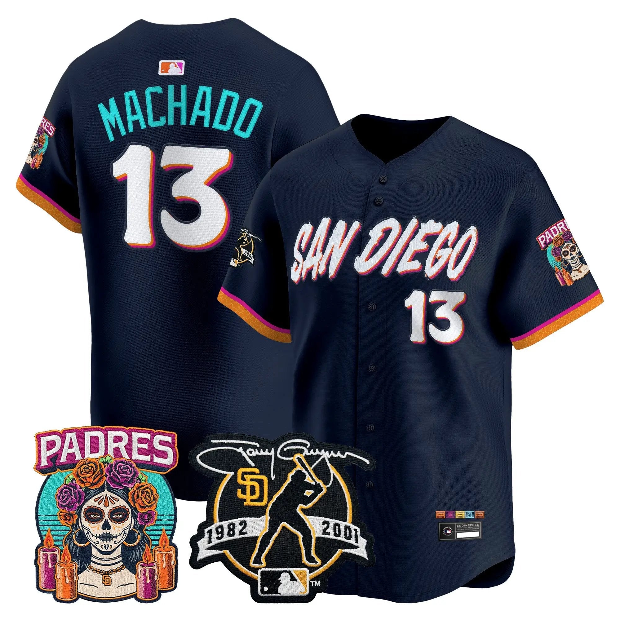 Manny Machado Jersey #13 San Diego Padres 2026 City Connect Vapor Premier Limited Tony Gwynn Patch Stitched - Robert Henrys Manny Machado Jersey #13 San Diego Padres 2026 City Connect Vapor Premier Limited Tony Gwynn Patch Stitched