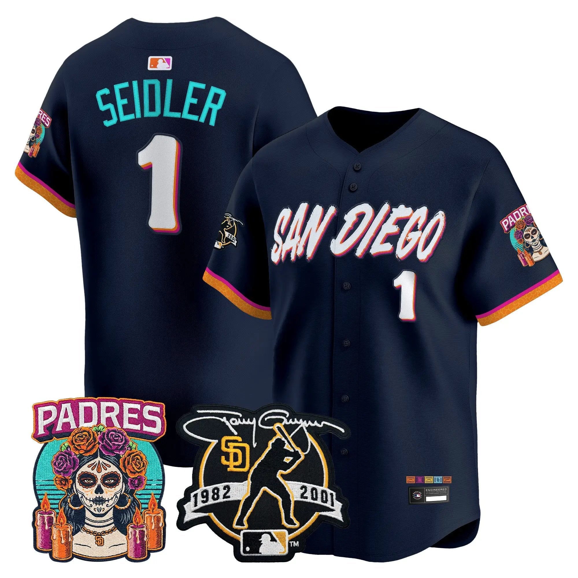 Peter Seidler Jersey #1 San Diego Padres 2026 City Connect Vapor Premier Limited Tony Gwynn Patch Stitched - Robert Henrys Peter Seidler Jersey #1 San Diego Padres 2026 City Connect Vapor Premier Limited Tony Gwynn Patch Stitched