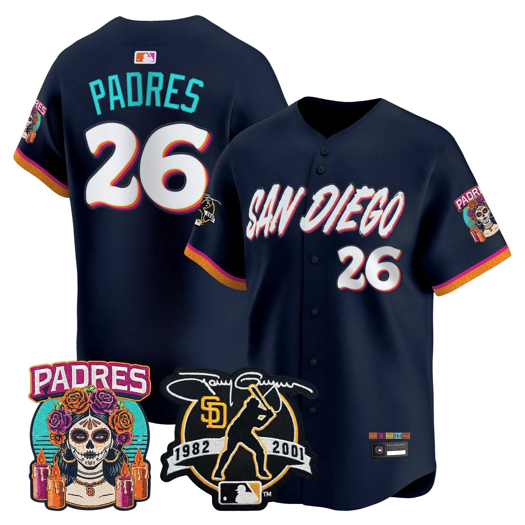 Padres Jersey #26 San Diego Padres 2026 City Connect Vapor Premier Limited Tony Gwynn Patch Stitched - Robert Henrys Padres Jersey #26 San Diego Padres 2026 City Connect Vapor Premier Limited Tony Gwynn Patch Stitched